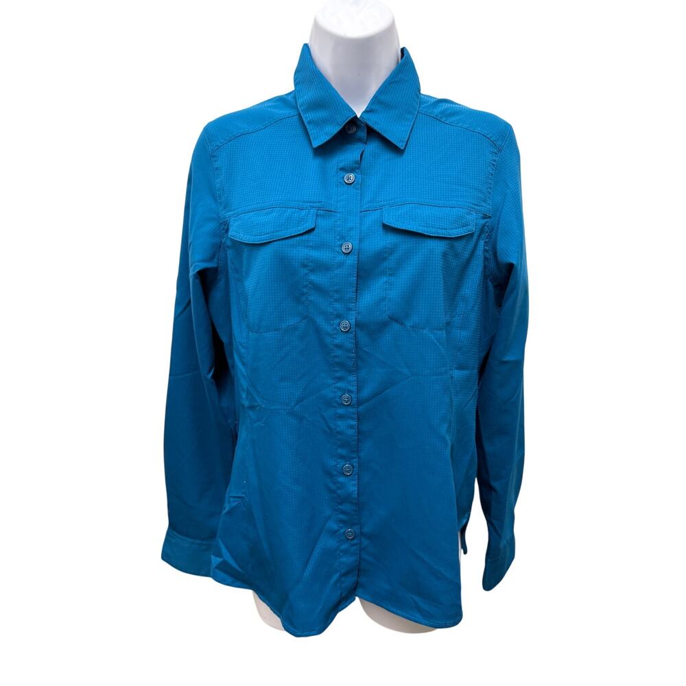 Columbia PFG Tamiami II Shirt Mens S Blue Omni Shade Fishing Vented UPF